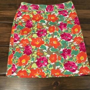 EUC Floral Skirt Merona Collection Size 16